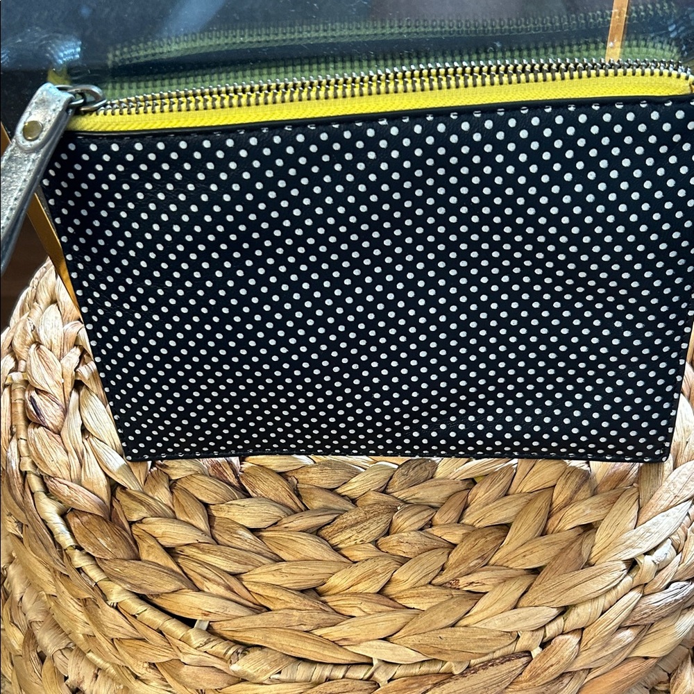Anthropologie Yellow Flamingo Clutch-Gemini - Picture 4 of 5